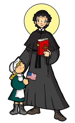 The first saint born in the United States, a widow. She devoted her life to education and charity work